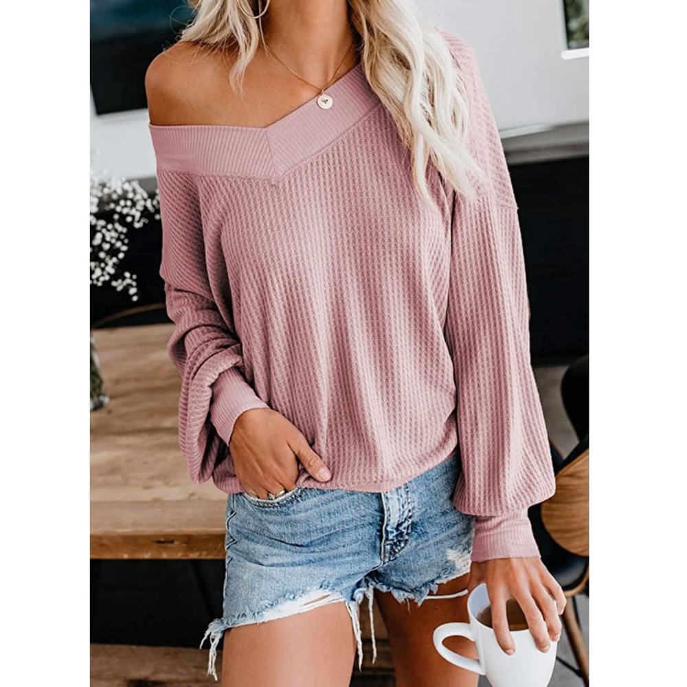 🌸ELIZA Womens Waffle Knit Top🌸